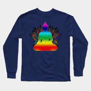 Colorful Chakra Meditation Long Sleeve T-Shirt